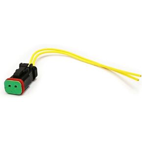 JCB Backhoe Part - Pigtail Connector,Round Pin for Solenoid Valve 25/104700 25/103000 JCB Connector for solenoid