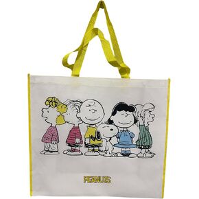 Legacy Licensing Partners Snoopy and Charlie Brown from The Peanuts Giant Extra Large 26" inch Reusable Tote Bag