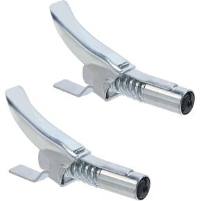 Geesatis 2Pcs Grease Gun Coupler,Lock and Lube Grease Gun Coupler,Easy to Lock Fittings and Quick Release,M10 Thread Connector