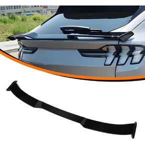 Car Rear Spoiler Wing Compatible with Ford Mustang Mach E 2021 2022 2023 2024,ABS Rear Trunk Spoiler Lip,Glossy Black