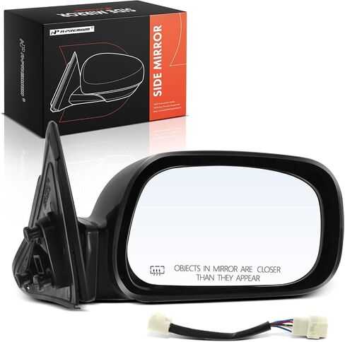 A-Premium Passenger Side Power Door Mirror - Compatible with Toyota Camry 2002 2003 2004 2005 2006 - Heated, Non-Folding, Black Outside Rear View Mirror - Replace# 8791033550C0 in Saudi Arabia