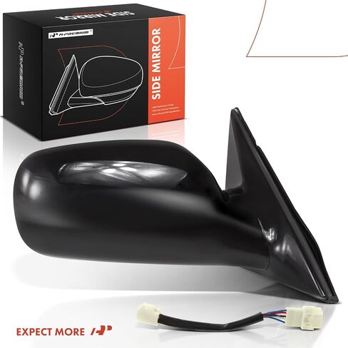 A-Premium Passenger Side Power Door Mirror - Compatible with Toyota Camry 2002 2003 2004 2005 2006 - Heated, Non-Folding, Black Outside Rear View Mirror - Replace# 8791033550C0 in Saudi Arabia
