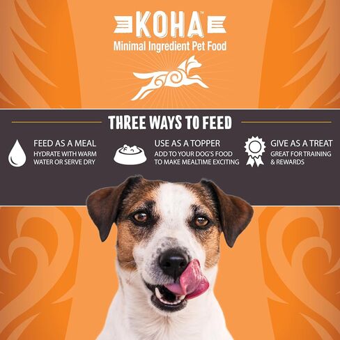 KOHA Raw Life Freeze-Dried Raw Bites Pork for Dogs, High Protein Meal, Topper, and Treat for Picky Eaters, 14oz Bag in Saudi Arabia