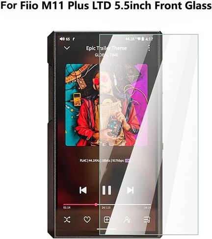 for Fiio M11 Plus LTD Tempered Glass, 9H Premium Scratch-Proof Protective Tempered Glass Screen Protector for Fiio M11 Plus LTD 5.5inch MP3 Player (Back glass) in Kuwait