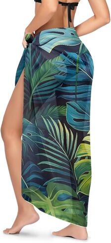 Women Sarong Swimsuit Coverups Chiffon Long Bikini Wraps Sheer Beach Bathing Suit Cover Up in Saudi Arabia