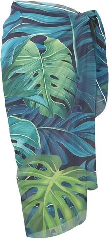 Women Sarong Swimsuit Coverups Chiffon Long Bikini Wraps Sheer Beach Bathing Suit Cover Up in Saudi Arabia