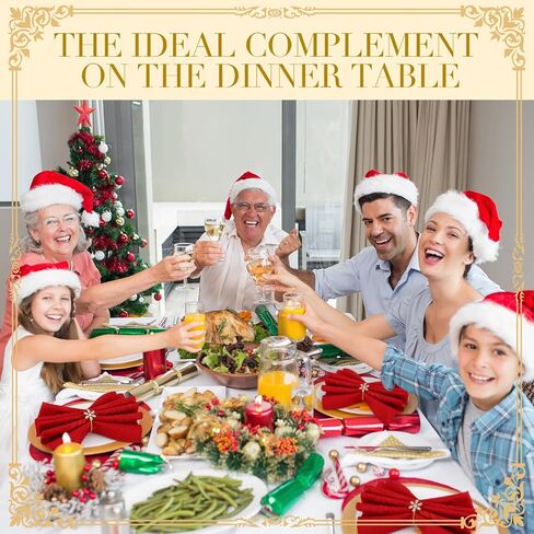 Uiifan 100 Pcs Christmas Snowflake Napkin Rings Crystal Napkin Holders Set Metal Napkin Buckles Rhinestone Serviette Buckle for Xmas Thanksgiving Wedding Party Holiday Dinner (Silver) in Kuwait