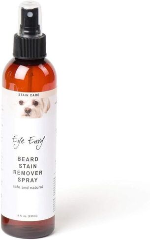 Eye Envy Beard Stain Remover Spray for Dogs/Cats. Natural, Safe. Remove Stains from Drooling, Saliva, Food, Runoff from Tearing. Removes Odors. Keeps Dog Beards Clean. 4oz in Kuwait