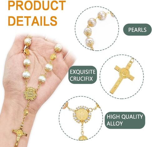 2PCS Car Mirror Decor Hanging, Rear View Mirror Accessories, Auto Religious Crucifix Car Hanging Ornament for Personal Faith Symbol, Universal Bling Car Accessories for Women and Men (Gold) in Saudi Arabia