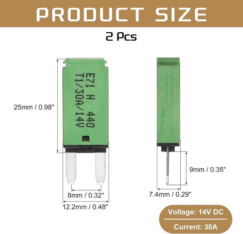 Dmiotech 2 Pack أوتوماتيكيًا تلقائيًا ، فتيل مصغر ، 14V DC 5A ATC/ATO Auto Circuit Breaker RESET RESES LOW PLEFT FUSES لـ CAR TRACK SUV BOAT POTARCELE in Kuwait