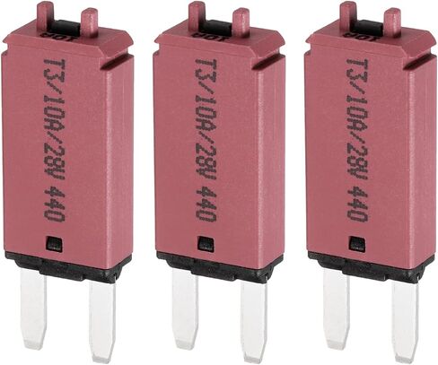 DMiotech 3 Pack 28V DC 20A Yellow ATC/ATO Manual Narrow Mini Resettable Fuse for Automotive Circuit Breaker Reset Fuses Low Profile Blade Fuses for Car Truck SUV Marine Boat Motorcycle in Saudi Arabia