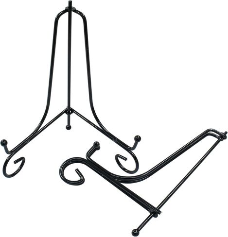 4 Pack Black Plate Holder Display Stand 10 cm/4 Inch Iron Easel Plate Holder Stand for Displaying Pictures, Decorative Plates,Photo and More in Saudi Arabia