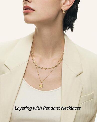 Small Heart Necklace for Women - 18K Gold/Silver/Colorful Plated Heart Choker Necklace - Cute Tiny Simple Minimalist Necklace Women's Dainty Layered Jewelry in Saudi Arabia
