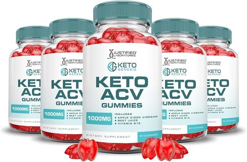 Justified Laboratories Keto Genesis Keto ACV Gummies Advanced Formula 1000MG Keto Genesis Keto Gummies Apple Cider Vinegar Formulated with Pomegranate Beet Juice Powder B12 Vegan Non GMO 60 Gummys in Kuwait