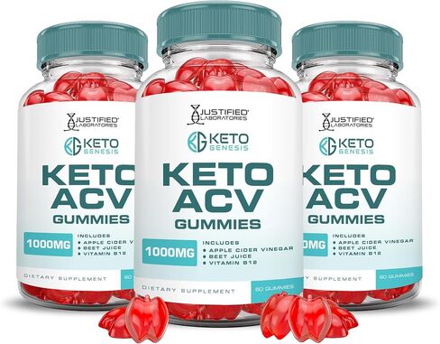 Justified Laboratories Keto Genesis Keto ACV Gummies Advanced Formula 1000MG Keto Genesis Keto Gummies Apple Cider Vinegar Formulated with Pomegranate Beet Juice Powder B12 Vegan Non GMO 60 Gummys in Kuwait