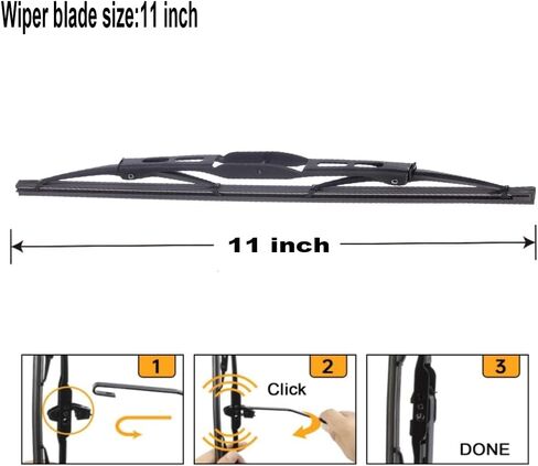 Rear Windshield wiper 11 inch Replacement for Hyundai Santa Fe 2019-2023,Hyundai Elantra GT 2018-2020,Kia Sorento 2016-2023,Kia Sportage 2017-2022,Kia Carens 2017-2023 Windscreen wiper blades LU11OT in Kuwait