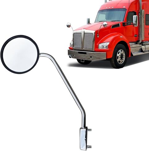 Round Hood Mirror for Kenworth T680 T880 Peterbilt 579 587 Mirror Replacement Driver Left and Passenger Right Side Kenworth T680 Accessories (Pair) in Saudi Arabia