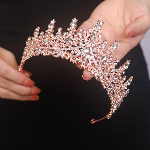JWICOS Baroque Tiara and Crown for Women Vintage Wedding Headband Tiara Hair Accessories for Bride Birthday Prom Party Princess Tiaras and Crowns for Women in Saudi Arabia