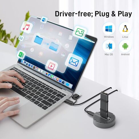 حاوية SSD خارجية FIDECO M.2 NVME، منفذ USB 3.1، محول Gen 2 مع معدل نقل 10 جيجابايت/ علبة قرص صلب USB C لـ M-Key & M+B Key NVME SSD 2230/2242 / 2260/2280، يدعم UASP in Kuwait