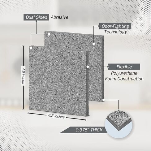 وسادات تنظيف شديدة التحمل فيري سكروبي من سكورا ستايل - للاواني والمقالي، تنظيف المطبخ، خالية من الروائح، مزدوجة الجوانب -- عدد 2 in Kuwait