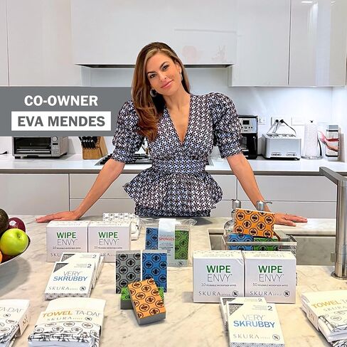 وسادات تنظيف شديدة التحمل فيري سكروبي من سكورا ستايل - للاواني والمقالي، تنظيف المطبخ، خالية من الروائح، مزدوجة الجوانب -- عدد 2 in Kuwait