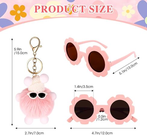 Personalized Mini Fanny Pack for Kids with Sunglasses & Cute Keychain, Small Initial Belt Crossbody Bag Purse for Teen Girls, Birthday Gifts for 3 4 5 6 7 8 9 10 Years Old Kid (A, Pink) in Saudi Arabia