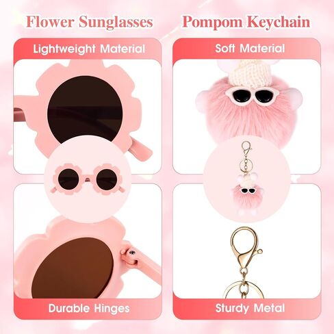 Personalized Mini Fanny Pack for Kids with Sunglasses & Cute Keychain, Small Initial Belt Crossbody Bag Purse for Teen Girls, Birthday Gifts for 3 4 5 6 7 8 9 10 Years Old Kid (A, Pink) in Saudi Arabia