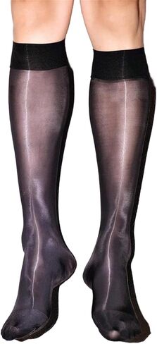 Floerns Men's Thin Dress Sock Reflective Formal Business Long Stockings in Saudi Arabia