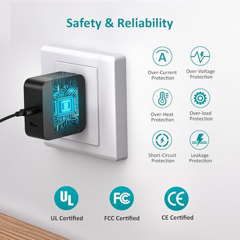 شاحن كمبيوتر محمول عالمي Basicvolt 90W 65W لأجهزة Dell HP Asus Acer Toshiba Samsung IBM Gateway Notebooks Ultrabooks، سلك إمداد الطاقة المحمول DC 15V 16V 18.5V 19V 19.5V 20V بحد أقصى. [خفيف الوزن، صغير] in Kuwait