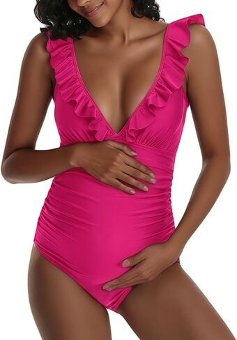 Sheroine Women's Shuffle Swimsuit أمومة واحدة قطعة واحدة in Kuwait