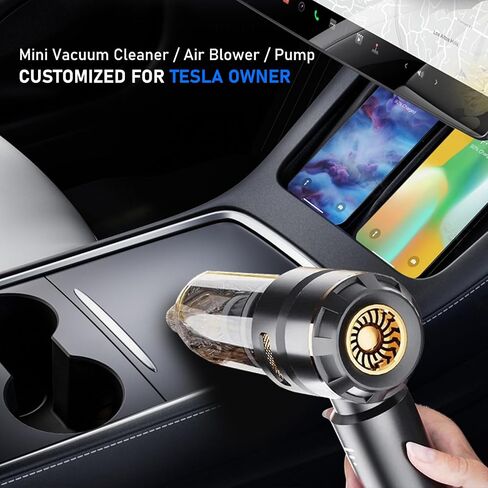 بالنسبة إلى نظافة فراغ سيارة Tesla - شفط قوي ، محمول ولاسلكس ، LED والإضاءة - المكنسة الكهربائية المحمولة ، موديل متعدد الأغراض/Y/X/Cybertruck ملحقات in Kuwait