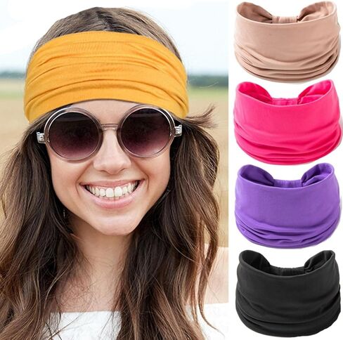 SEVENHEAD Headbands for Women, Non Slip Hair Wrap Yoga Elastic Hair Bands Sport for Girls in Saudi Arabia