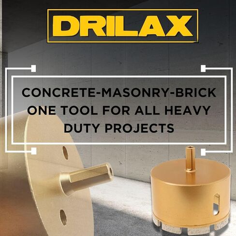 2-1/2 inch Diamond Concrete Hole Saw Masonry Core Drill Bit Heavy Duty for Brick, Cinder Block, Pavement, Foundation Walls, Concrete Standard Drill Shank 2.5 inch in Saudi Arabia