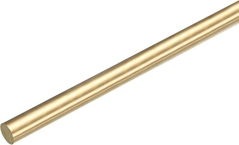 MECCANIXITY Brass Round Rods, 5/16 Inch Brass Solid Round Rod Lathe Bar Stock, 200mm Length Brass Rod for Drift Punches Various Shaft DIY Craft Model Plane Ship Cars, Pack of 1 in Saudi Arabia
