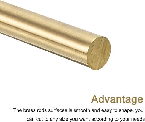 MECCANIXITY Brass Round Rods, 5/16 Inch Brass Solid Round Rod Lathe Bar Stock, 200mm Length Brass Rod for Drift Punches Various Shaft DIY Craft Model Plane Ship Cars, Pack of 1 in Saudi Arabia