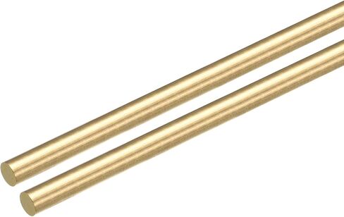 قضبان دائرية نحاسية من MECCANIXITY، قضيب نحاسي مستدير صلب مقاس 5/16 بوصة، قضيب نحاسي بطول 200 مم للانجراف اللكمات، عمود مختلف DIY نموذج حرفي لسيارات السفن، حزمة من 1 in Kuwait