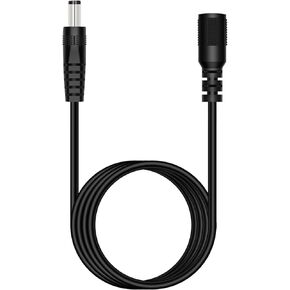 6 ft 5.5mm x 2.5mm DC Power Extension Cable Male to Female Plug Adapter Extension Cord for IP Camera CCTV Surveillance Security Camera LED Strip DVR Router