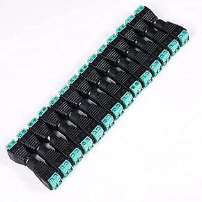 60PCS Upgraded DC Power Connector 12V 30PCS Male + 30PCS Female Adapter 2.1 X 5.5MM DC Power Jack Plug Connector for CCTV Camera, Led Strip Light Cable Wire
