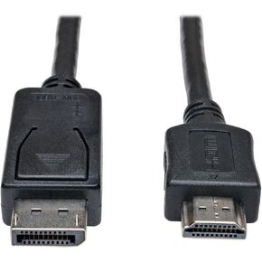 Tripp Lite DisplayPort to HDMI Adapter Cable, DP with Latches to HDMI (M/M), UHD 4K x 2K/1080p, 3 ft. (P582-003-V2)