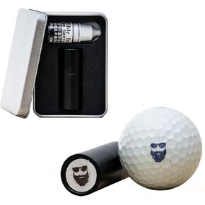 Golf Ball Stamp | Waterproof Aluminum Golf Ball Stamper with Refillable Permanent Ink | Custom Golf Ball Stamp Marker | Golf Ball Stamps Gifts for Golfers | Golf Balls Stamp