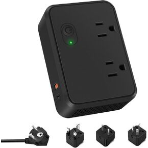 220v to 110v Converter 2000W Universal Voltage Converter Power Step Down Converter Combo with 2 AC + 1 Type-C + 1 Quick Charge for EU/UK/AU/Asia