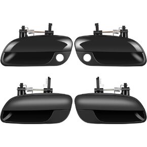 Exterior Door Handles Driver Passenger Side Replacement for 2001-2005 for Hyundai Elantra Black(4pcs)
