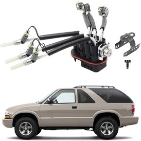 Dasbecan Spider Fuel Injector w/Retaining Bracket Compatible with 1996-2005 Chevy Chevrolet GMC GM V6 4.3L Gas Replaces# FJ503 FJ10565 217-3028 833-22102-6 12568332