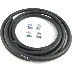 The Stop Shop Fuel Hose 30R7 3/8" I.D. 6 Feet USA w/ 4 Clamps