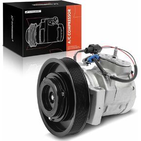 A-Premium Air Conditioner AC Compressor with Clutch Compatible with Freightliner Cascadia 2011-2019, Replace# 2265771000, A2265771000