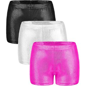 ريسينتا 3 قطع الفتيات الجمباز السراويل التألق الفتيات الرقص السراويل بريق الباليه الرقص السراويل الفتيات السراويل الرياضية in Kuwait