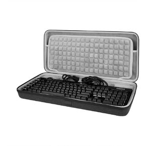 Geekria Full Size Keyboard Case, Hard Shell Travel Carrying Bag for 104~108 Key Computer Mechanical Gaming Wireless Portable Keyboard, Compatible with Corsair K100 RGB Mechanical, K95 RGB Platinum