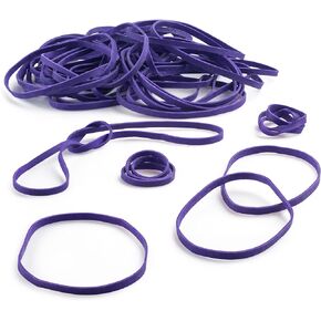 Rubber Bands - #33 Size - Purple Rubberbands - 100 Count.