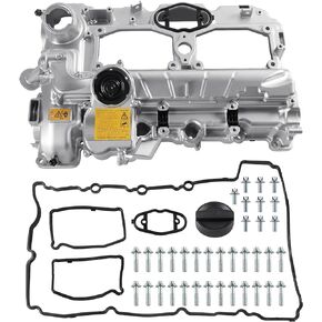 WATERWICH N20 Aluminium Valve Cover kit Compatible with BMW 528i xDrive 328i GT xDrive 320i 228i 428i X1 X3 X4 X5 Z4 2.0L Replacement for 11127588412
