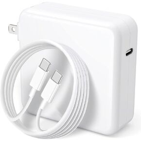 Charger for MacBook Pro Charger 106W, USB C Fast Laptop Charger Power Adapter for MacBook Pro MacBook Pro 16, 15, 14, 13 inch 2021, 2020, 2019,MacBook Air,IPad Pro, Include 6.6ft USB C to C Cable